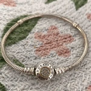 Pandora Signature two tone Charm Bracelet